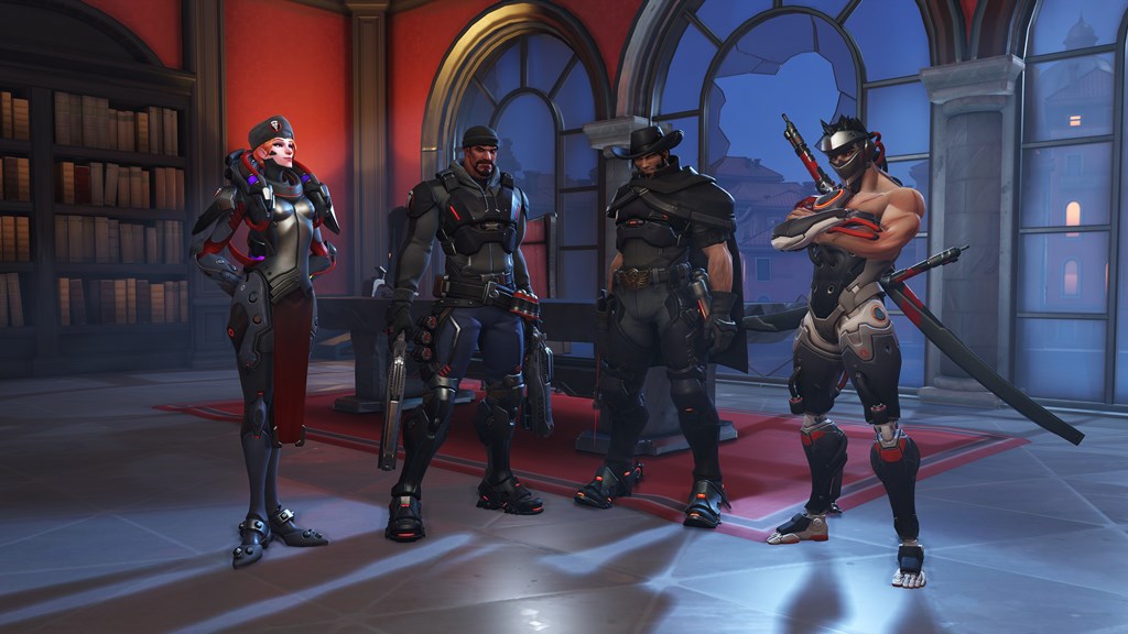 Retribution casts players as Blackwatch members McCree, Moira, Genji, and Reyes in pursuit a high-ranking member of the Talon organization