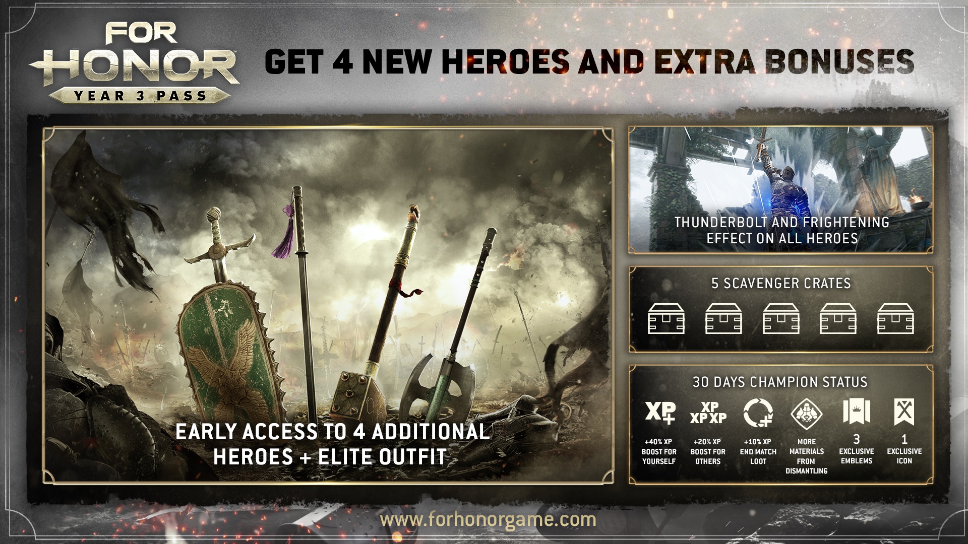 For Honor Year 3 Pass