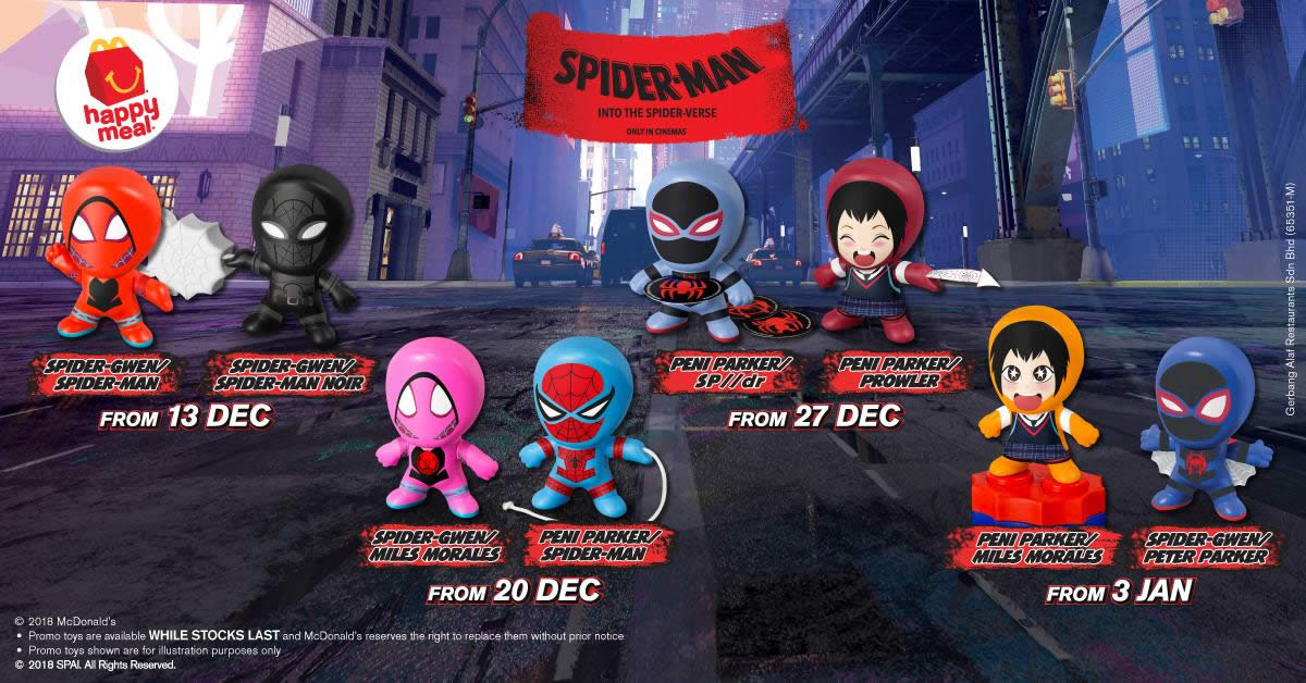 Spider gwen mcdonalds shop toy