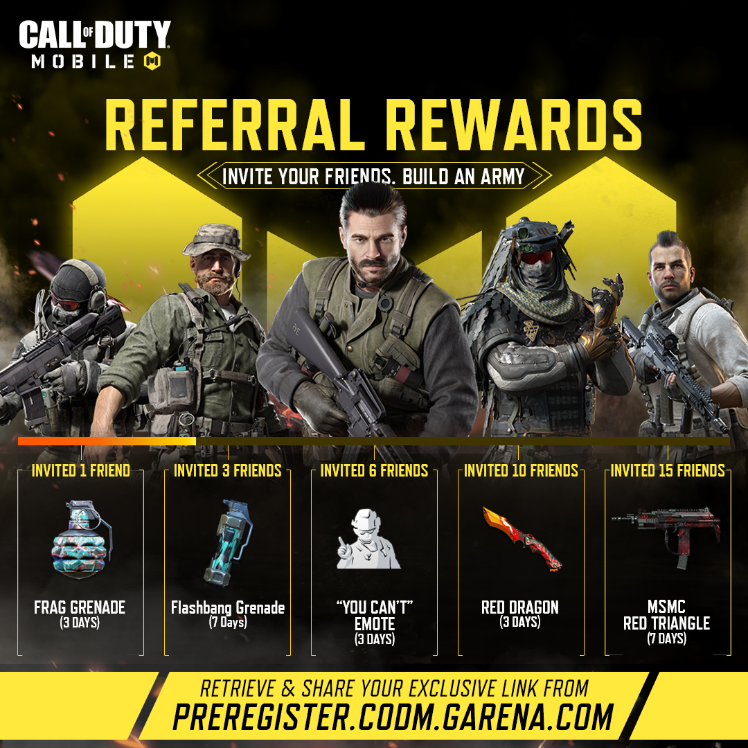 Call Of Duty Mobile Referral Rewards