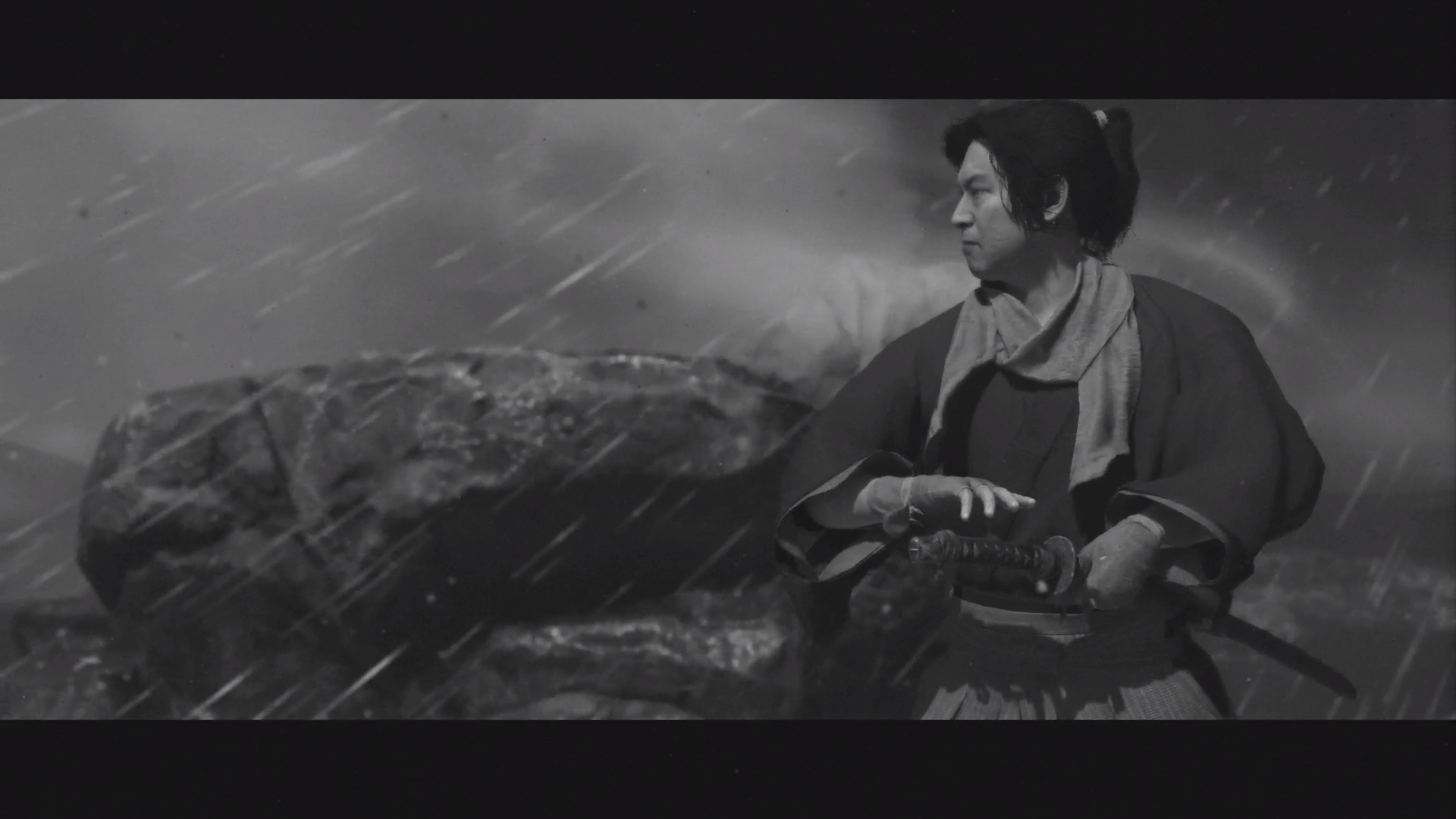Ghost Of Tsushima Black And White