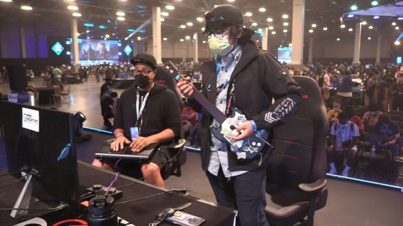 EVO 2022 Melty Blood Player Beats Opponent 3-2 With Guitar Hero Controller