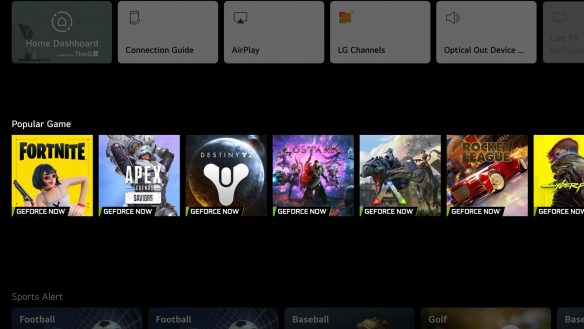 LG Unveils New Gaming UI For TV & Introduces New Cloud-Gaming Services
