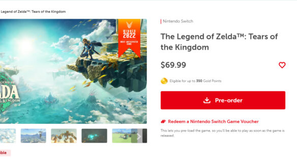 The Legend Of Zelda Tears Of The Kingdom Confirmed To Be The First US$70 Nintendo Switch Title