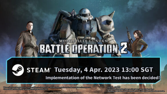 Mobile Suit Gundam Battle Operation 2 Network Test Begins Next Week