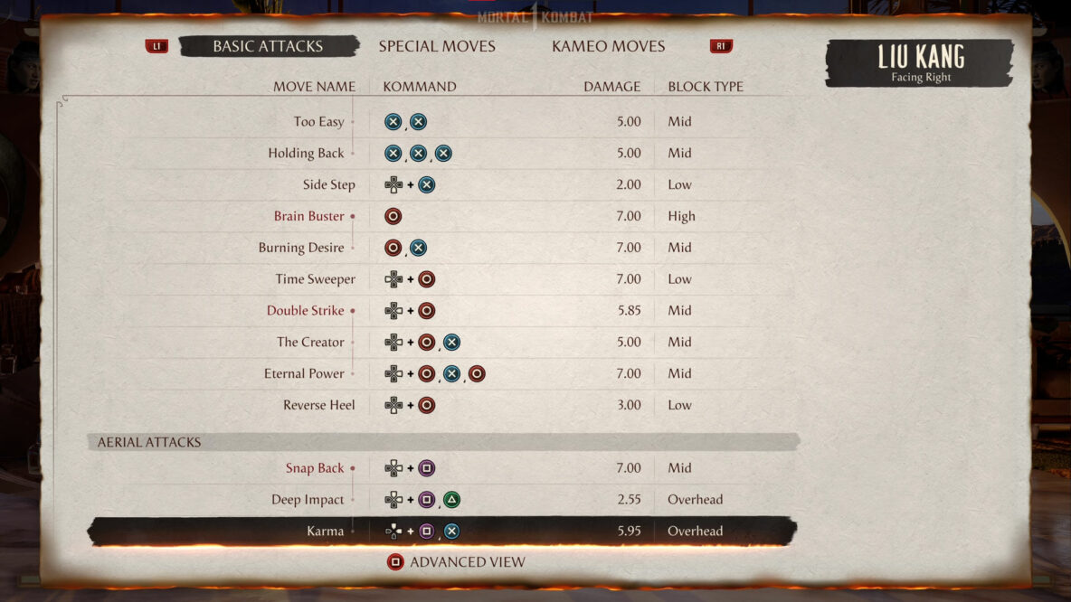 Mortal Kombat 1 Move List PreOrder Beta Test Edition Kakuchopurei