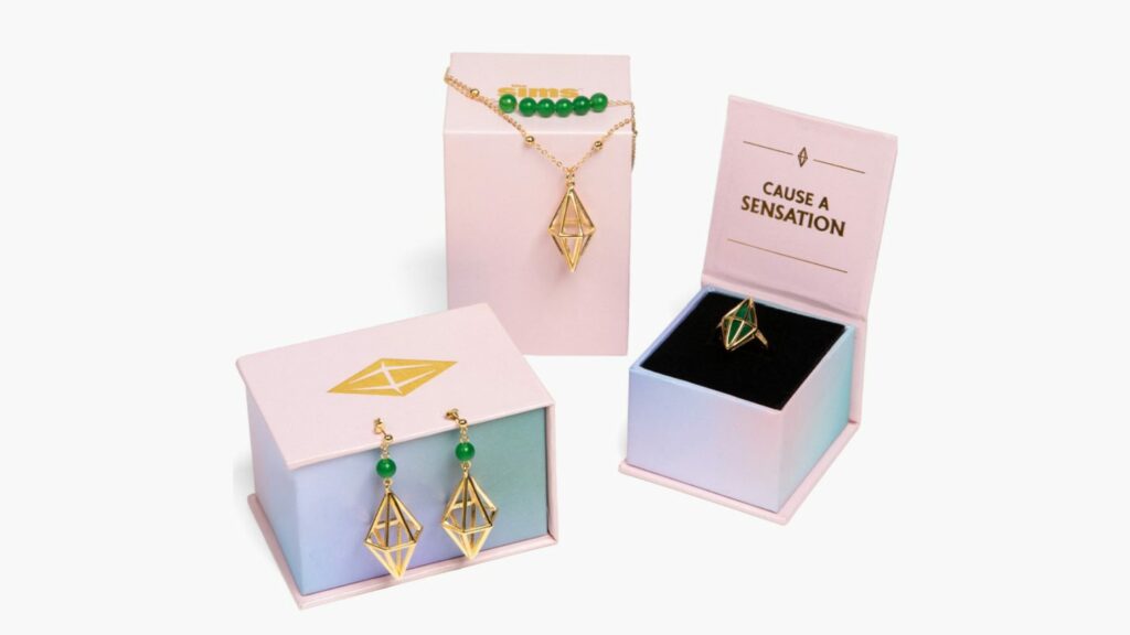 The Sims 4 Brings In-Game Jewelry To Life With The Plumbob Collection ...